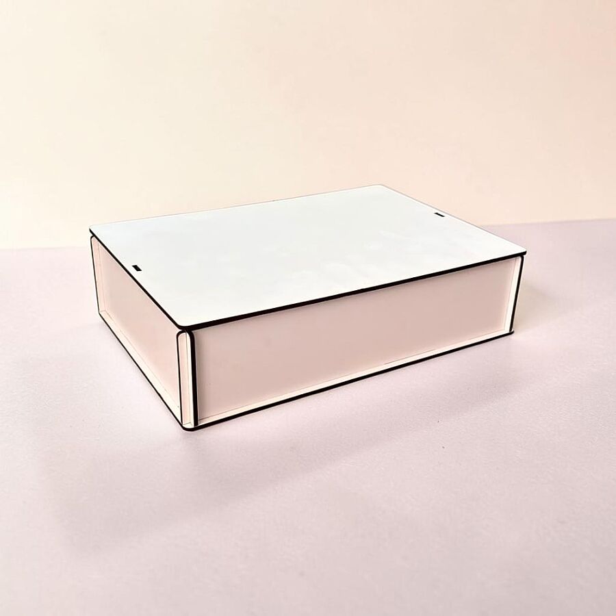 26x18 MDF Renkli Kutu - BEYAZ - 1