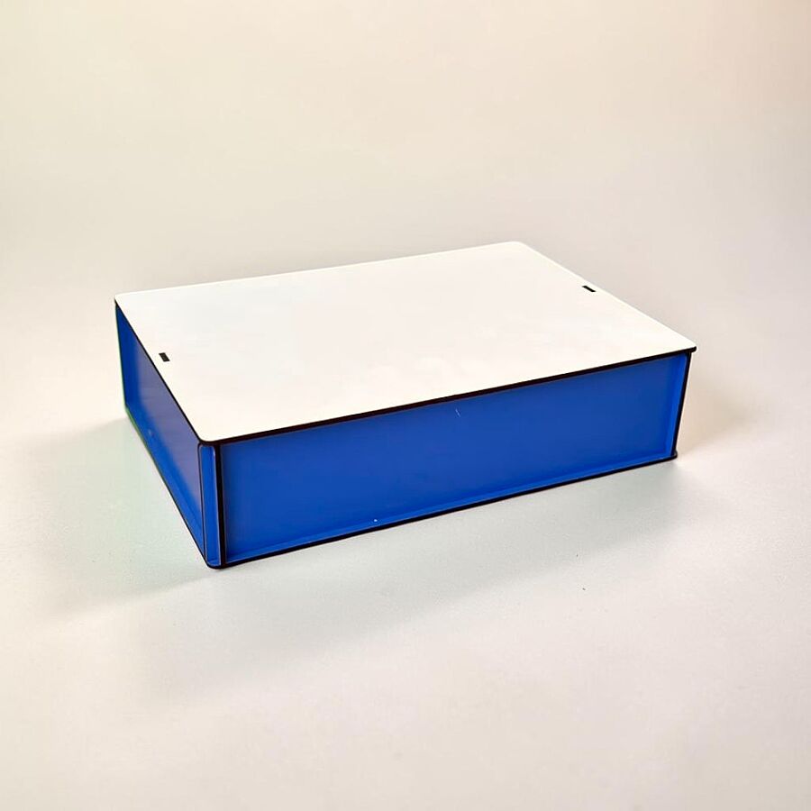 26x18 MDF Renkli Kutu - MAVİ - 1