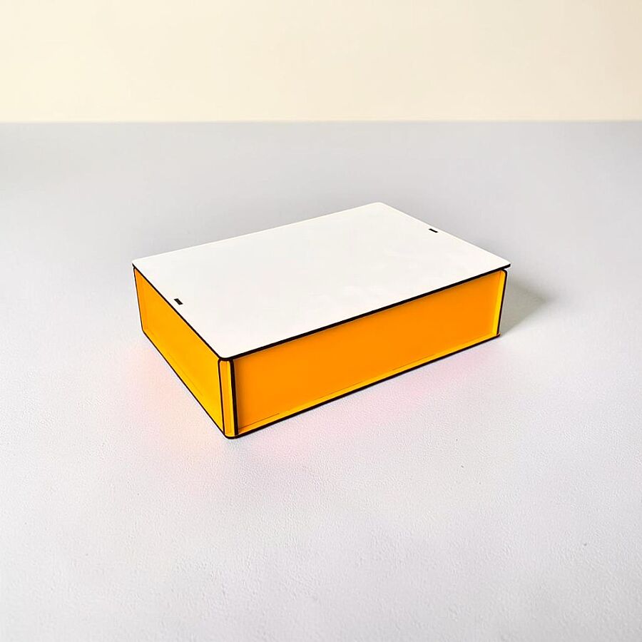 26x18 MDF Renkli Kutu - SARI - 1