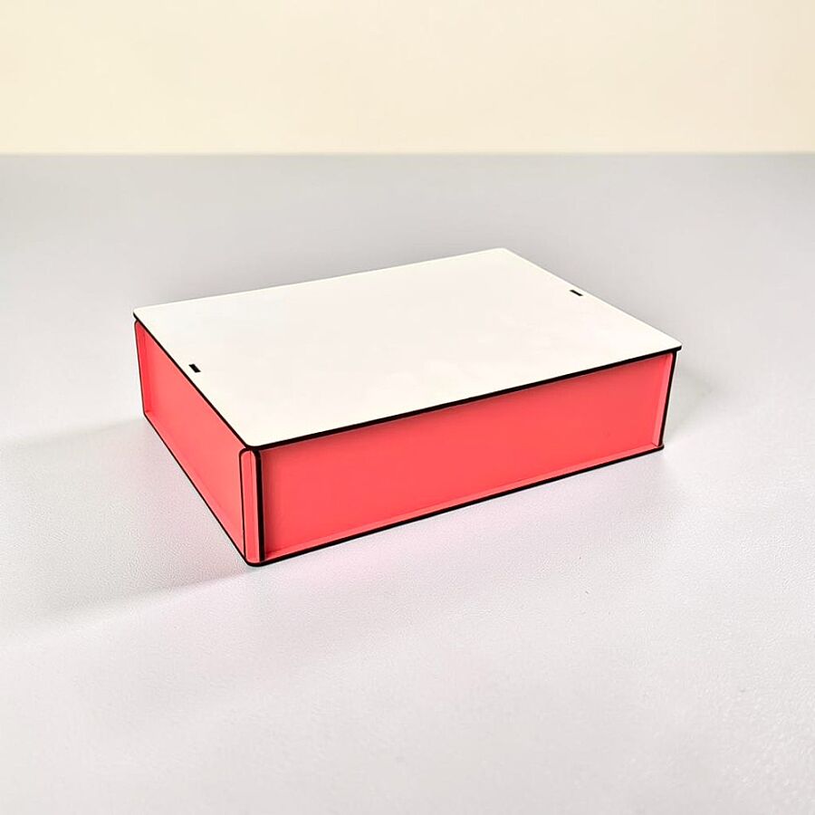 26x18 MDF Renkli Kutu - PEMBE - 1