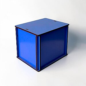 9x12 MDF Renkli Kutu - MAVİ