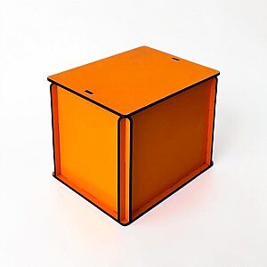 9x12 MDF Renkli Kutu - TURUNCU