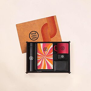 WOODY COLLECTION - Ahşap Kutulu Hediye Seti - 3626-1 FUŞYA 