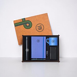 WOODY COLLECTION - Ahşap Kutulu Hediye Seti - 3626-12 LEYLAK