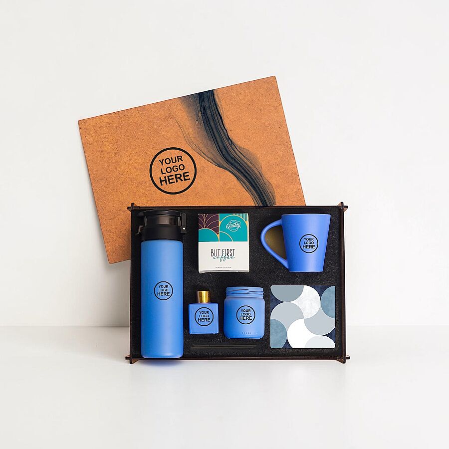 WOODY COLLECTION - Ahşap Kutulu Hediye Seti - 3626-4 LEYLAK
