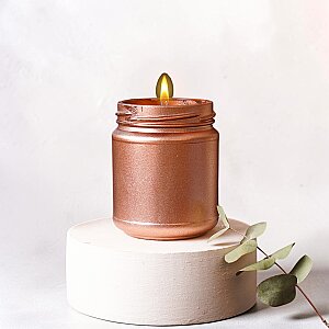 CANDLEAF - CAM KAVANOZ MUM - SİMLİ TURUNCU
