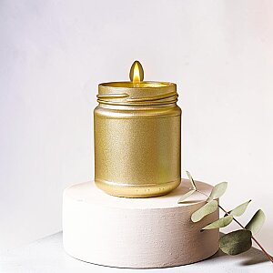 CANDLEAF - CAM KAVANOZ MUM - SİMLİ SARI