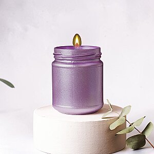 CANDLEAF - CAM KAVANOZ MUM - SİMLİ LİLA