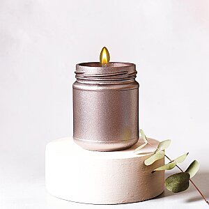 CANDLEAF - CAM KAVANOZ MUM - SİMLİ KAHVE