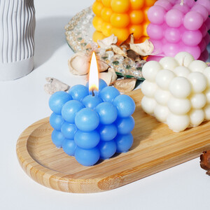 - Candleaf Kare Bubble Mum - Mavi  - Candleaf Kare Bubble Mum - Mavi