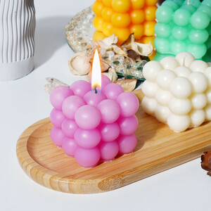 - Candleaf Kare Bubble Mum - Pembe  - Candleaf Kare Bubble Mum - Pembe