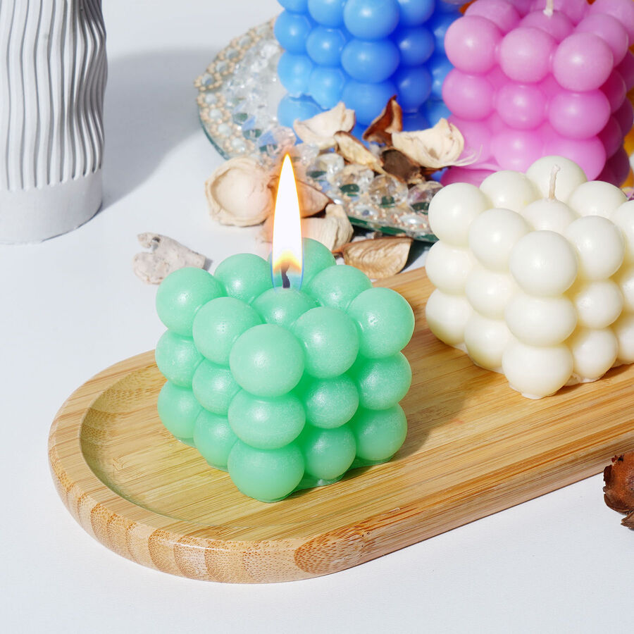  - Candleaf Kare Bubble Mum - Yeşil