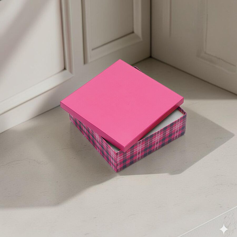  - Desenli Taslama Kutu - PEMBE