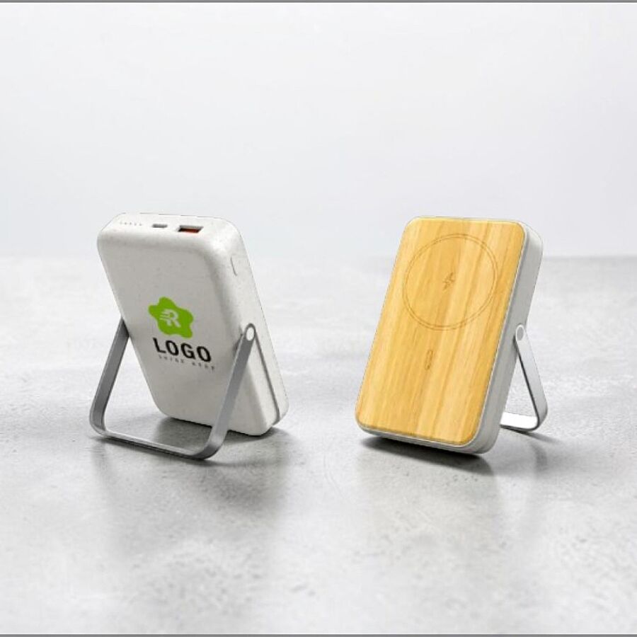 EccoTech 10.000 Mah Magsafe Stand Özellikli Ekolojik 15W Powerbank - 1
