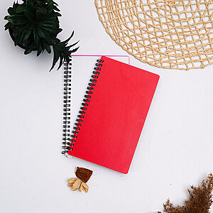 EGRAF - Egraf Ahşap Kapaklı Defter (Mdf) 13x21cm- KIRMIZI