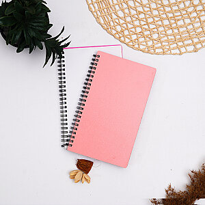 EGRAF - Egraf Ahşap Kapaklı Defter (Mdf) 13x21cm-Pembe