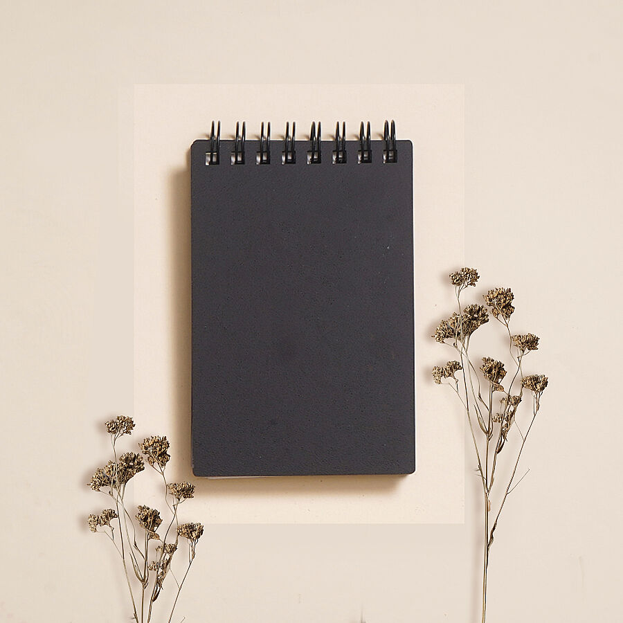 EGRAF - Egraf Ahşap Kapaklı Defter (Mdf) 7,5x11,5cm - SİYAH