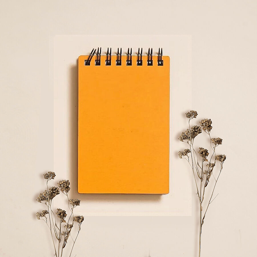EGRAF - Egraf Ahşap Kapaklı Defter (Mdf) 7,5x11,5cm - TURUNCU