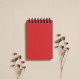 EGRAF - Egraf Ahşap Kapaklı Defter (Mdf) 7,5x11,5cm - KIRMIZI