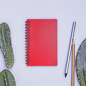 EGRAF - Egraf Ahşap Kapaklı Defter (Mdf) 9x15cm- KIRMIZI