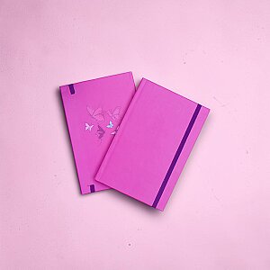 EGRAF - EgrafBook Baskılı Pembe Tasarım Defter Egraf-2034