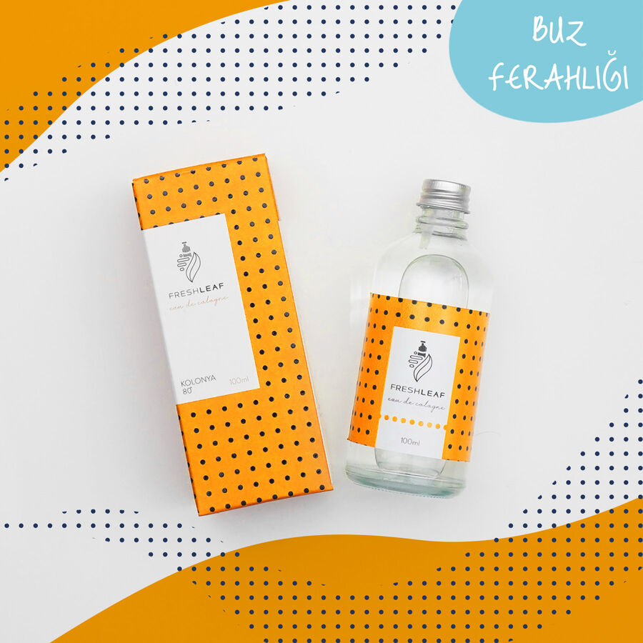  - FreshLeaf Buz Ferahlığı Kolonyası 100ML-(Sarı)