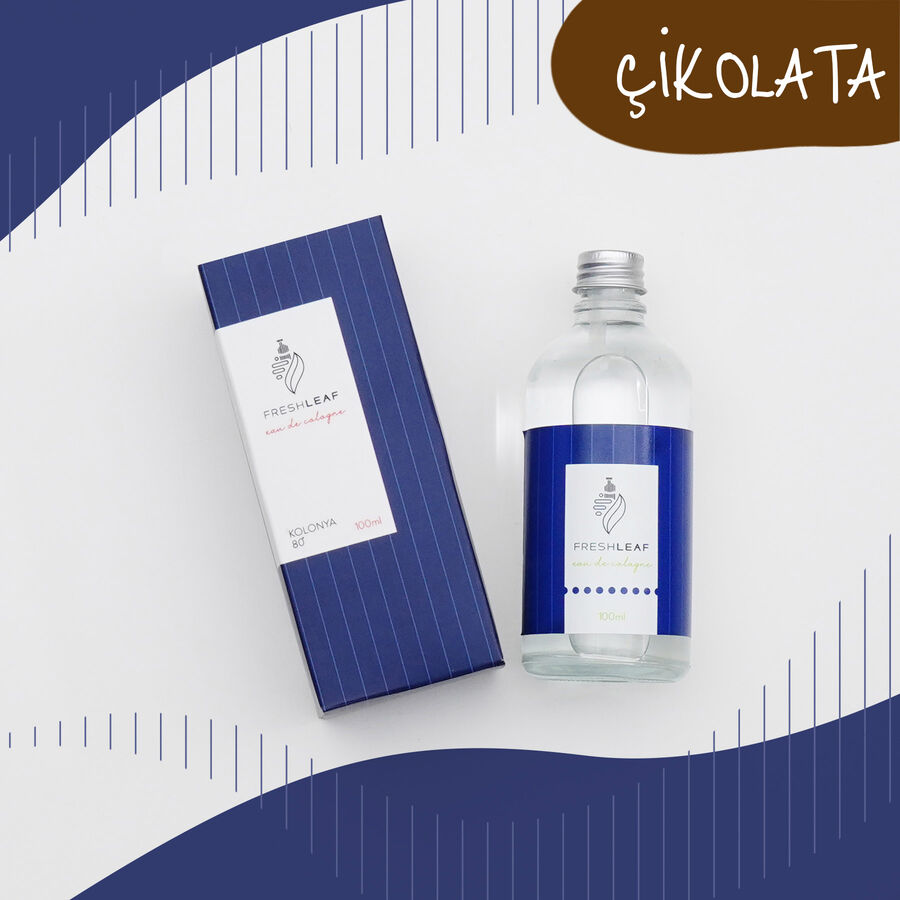 FreshLeaf Çikolata Kolonyası 100ML-(Mavi) - 1