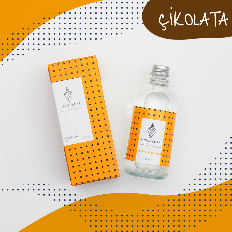  - FreshLeaf Çikolata Kolonyası 100ML-(Sarı)