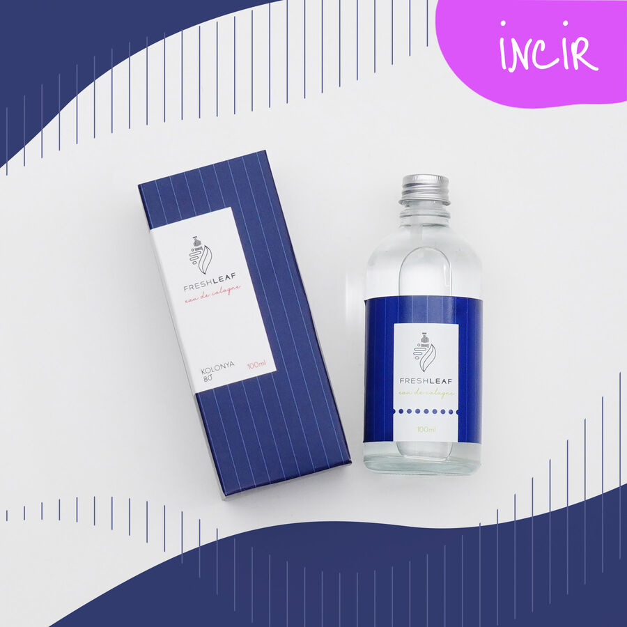  - FreshLeaf İncir Mucizesi Kolonyası 100ML-(Mavi)