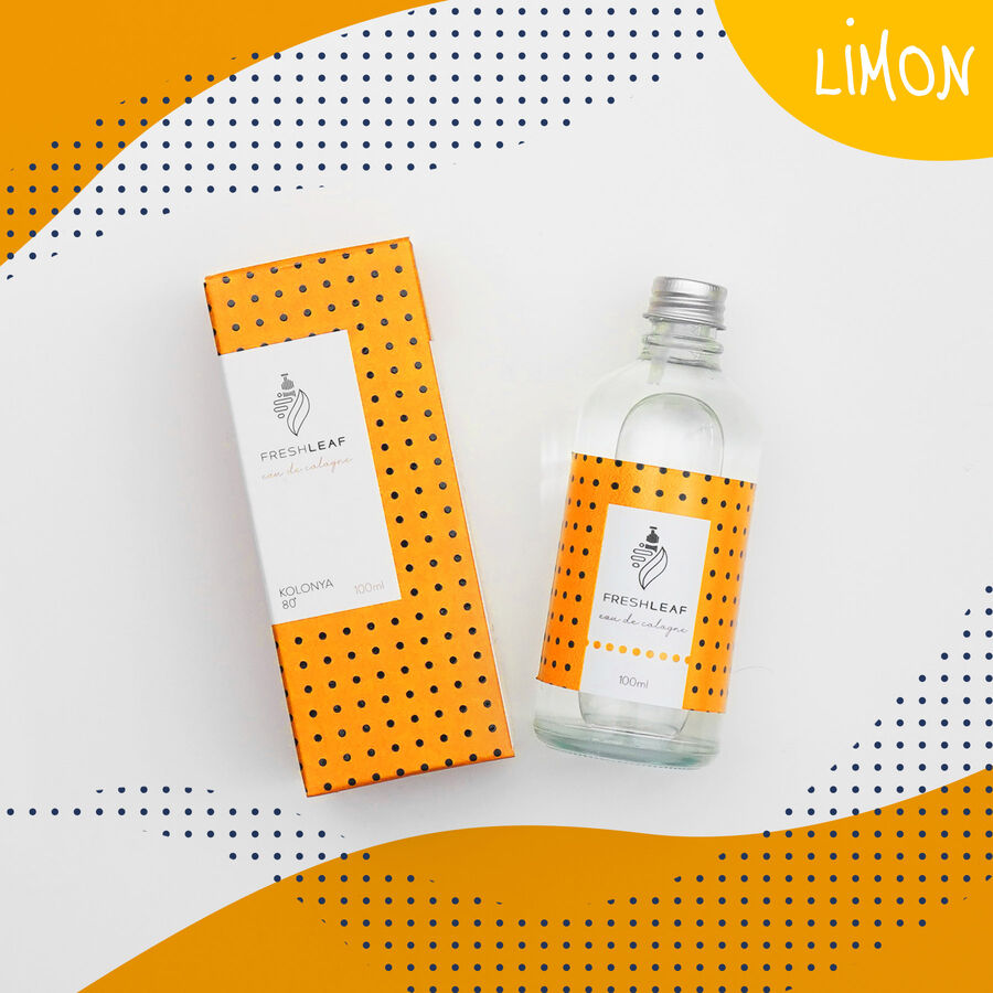  - FreshLeaf Limon Bahçesi Kolonyası 100ML-(Sarı)