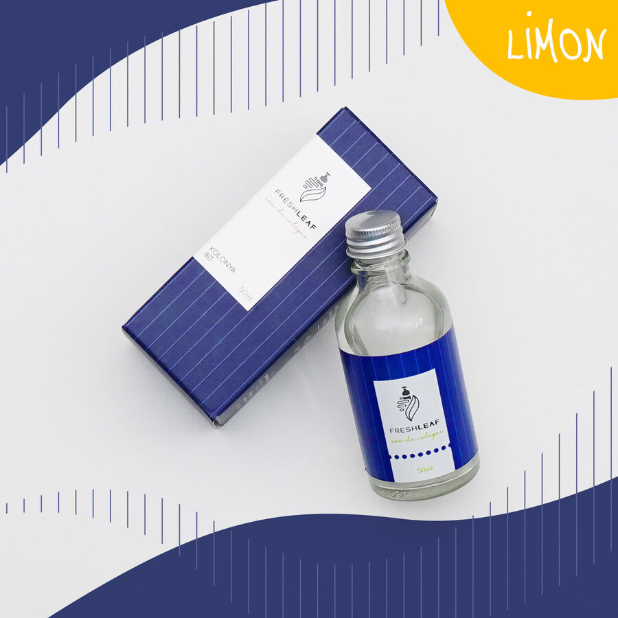 FreshLeaf Limon Bahçesi Kolonyası 50ML-(Mavi) - 1