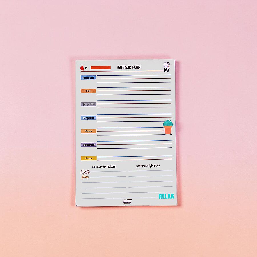 EGRAF - Haftalık Planlayıcı Defter
