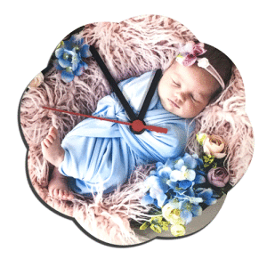 (Hdf) Mdf Duvar Saati Papatya 20cm DS-07 - Thumbnail