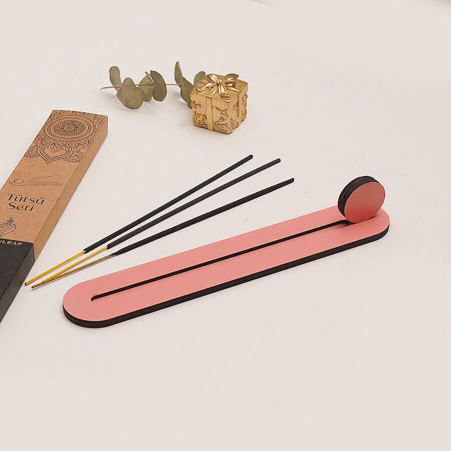 MDF TÜTSÜ SETİ - PEMBE - 1