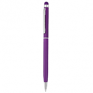 Metal Tükenmez Kalem - Touchpen  Mor