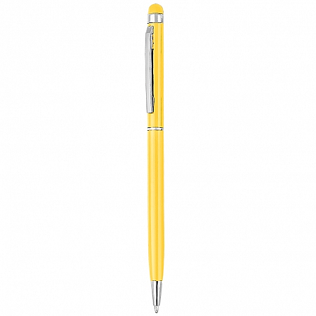 Metal Tükenmez Kalem - Touchpen Sarı - 1