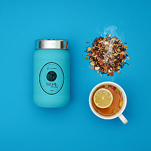TEALEAF - Tealeaf Cam Kavanoz Meyve Çayı 100Gr - Tropik