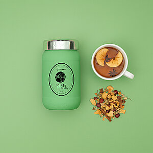 TEALEAF - Tealeaf Cam Kavanoz Meyve Çayı 100Gr - Elma