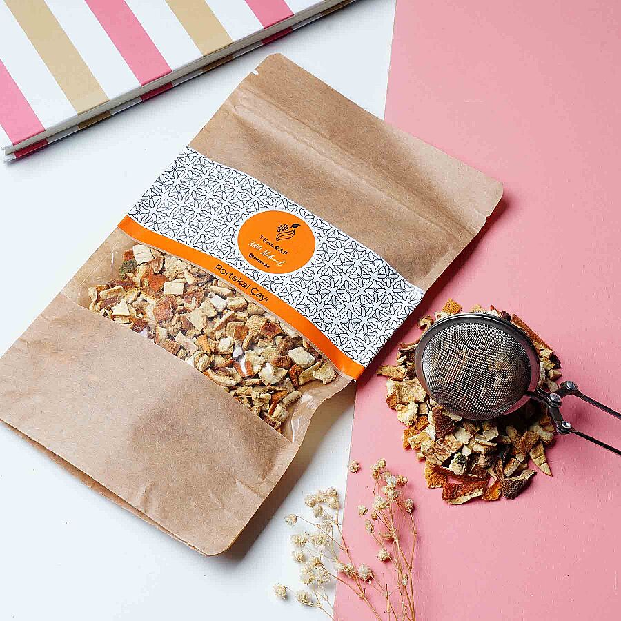 TEALEAF - Tealeaf Doypack Meyve Çayı 100Gr - Portakal
