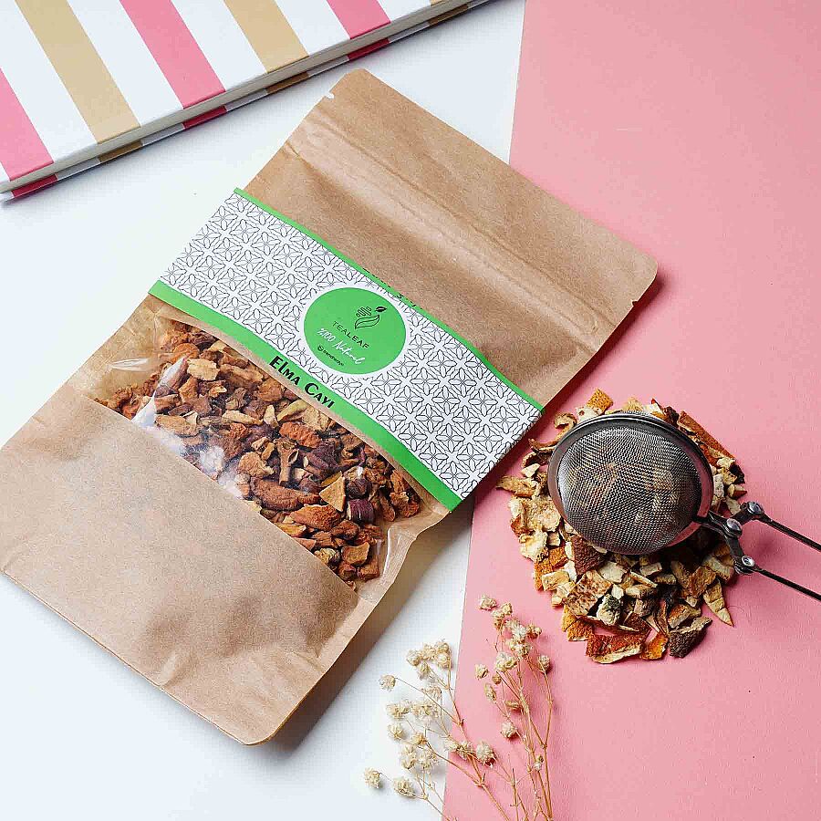 TEALEAF - Tealeaf Doypack Meyve Çayı 100Gr - Elma