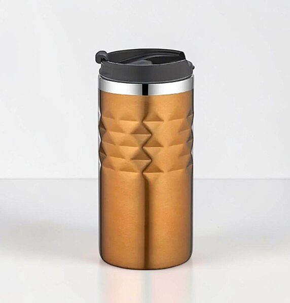 Termos Tipi Çelik Kupa Bardak 300 Ml - GOLD - 1